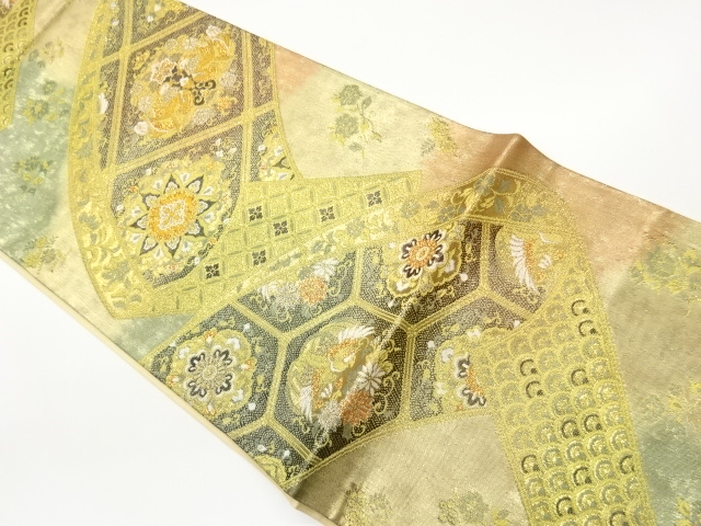 JAPANESE FUKURO OBI / WOVEN MANDARIN DUCK